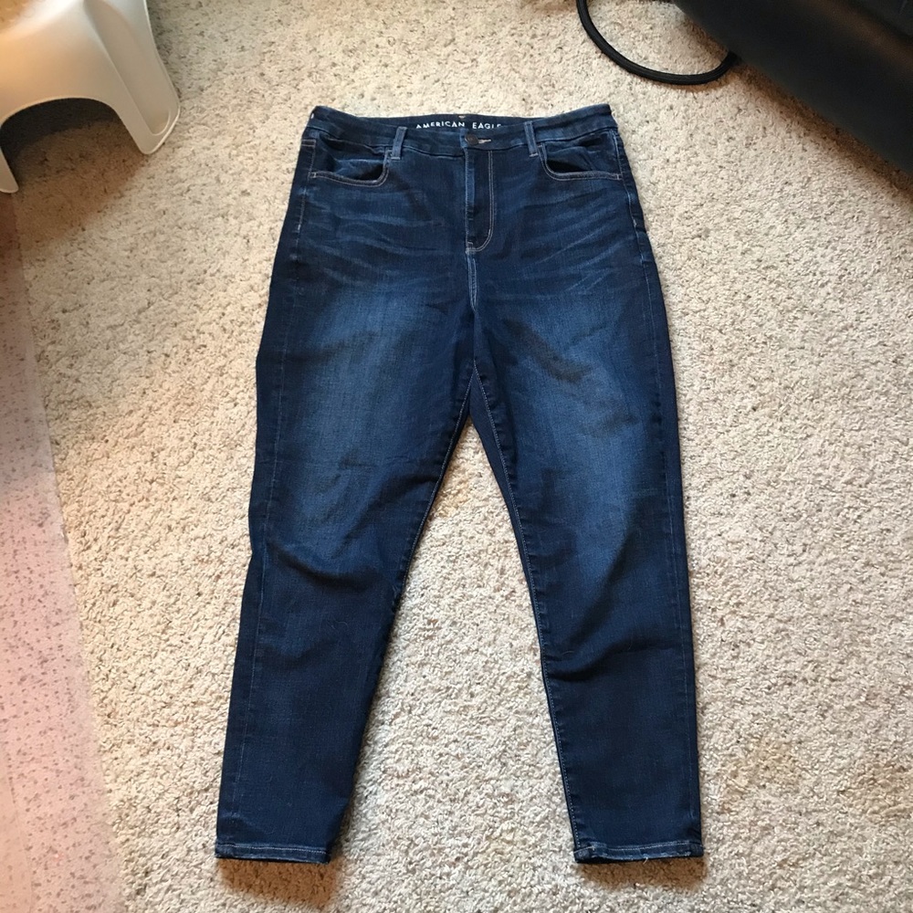 American Eagle Curvy Hi-Rise Jeggings 14 Short